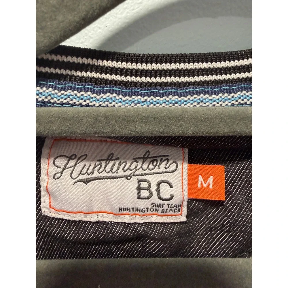 Huntington Beach BC Surf Team Mens Gray Tropical Palm Tree Cactus T-Shirt Medium